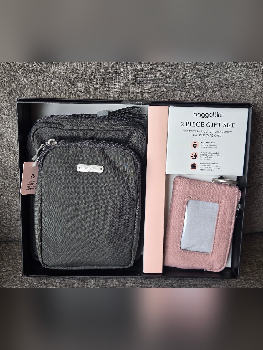 Baggallini Gift Set Crossbody Bag and Cardholder